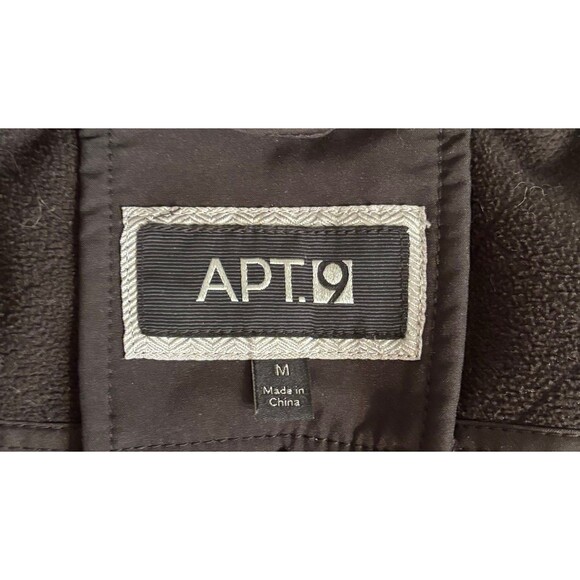 Apt 9 Black Medium coat jacket lightweight - Picture 4 of 7